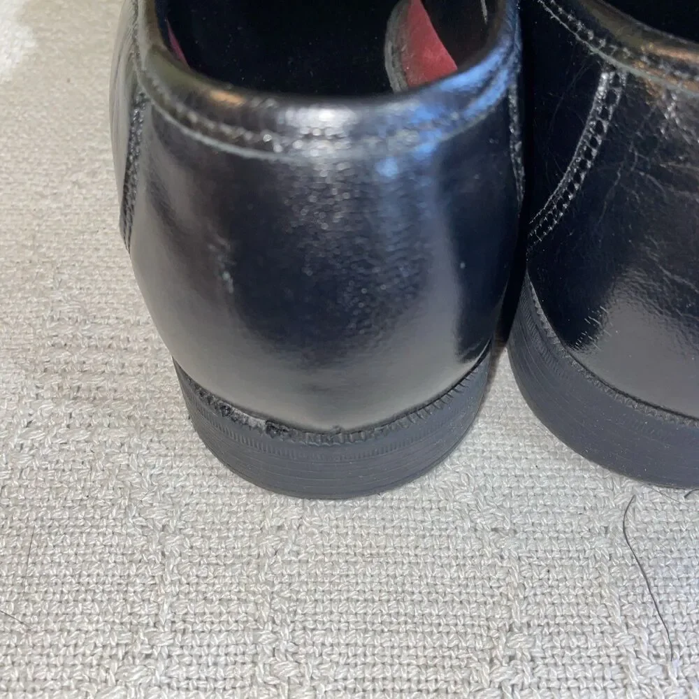 John Romaine Men’s Dress Loafers Size 8.5 M Black Leather Business Formal City